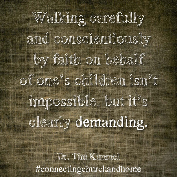 Connecting Church and Home, Dr. Tim Kimmel, Family Matters Blog, Grace Based Parenting
