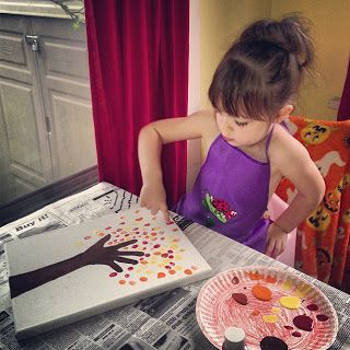 Family Matters, Pinterest, Grace Based parenting, fall crafts, hand print, canvas 